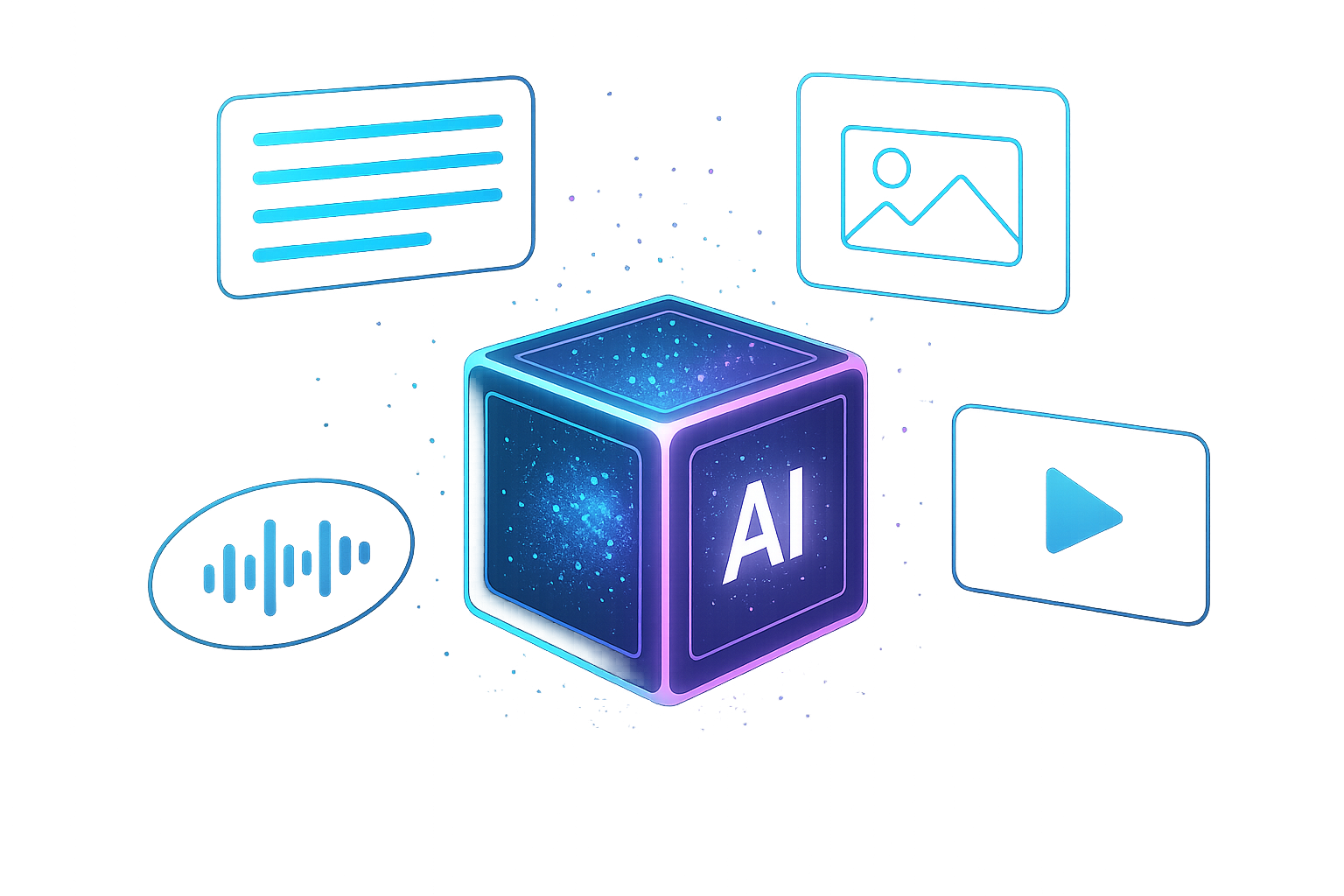 20251116 1412 Holographic AI Cube simple compose 01ka65rpanffg83bqrshvqg9w7