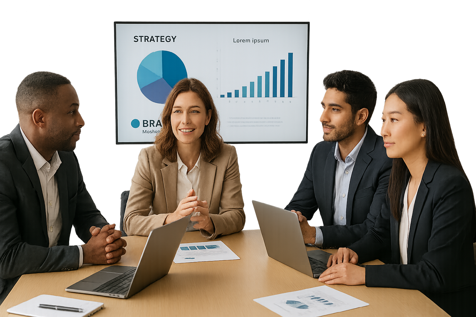 20251121 0039 Diverse Business Discussion simple compose 01kahk7h0bf9mrymkfy4jmhmmt